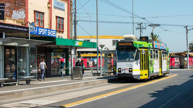 Tram in Footscray