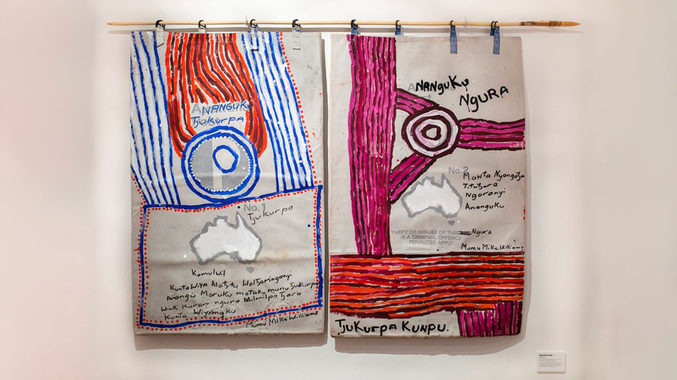 Former winner of the Footscray Art Prize, Mr Williams Postbag Painting, 2017