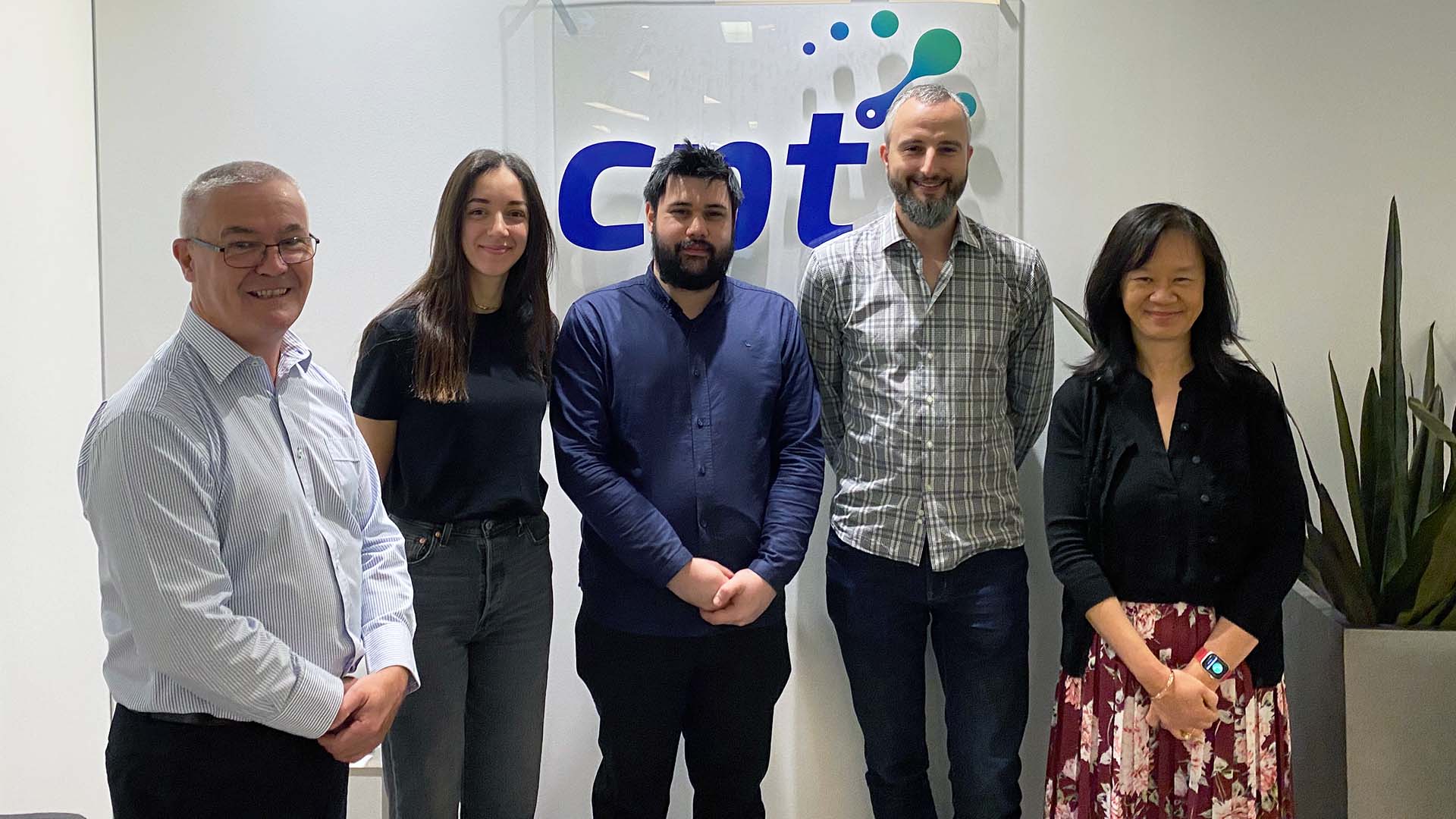 SummerTech Live program participants with members of the team at CPT Global.