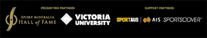 Presenting partners: Sport Australia Hall of Fame, Victoria University. Supporting partners: SportAUS, AIS Sportcover