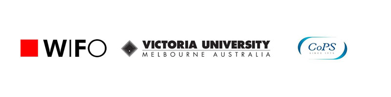 Logod for WIFO, Victoria University and CoPs