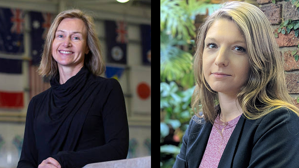 Researchers Clare Hanlon and Aurélie Pankowiak
