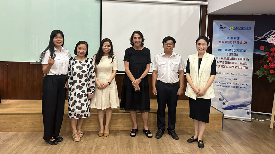 School for the Visitor Economy visit with the Vietnam Aviation Academy.