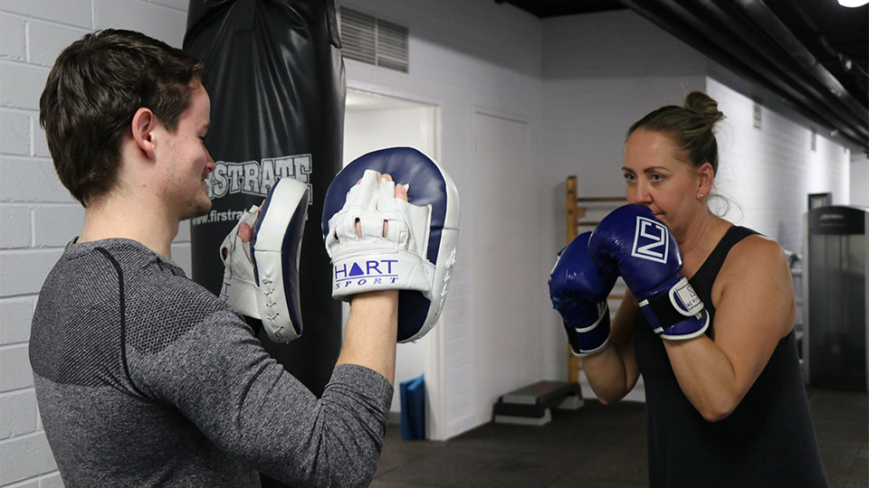 Boxing class at Footscray Park Fitness Centre