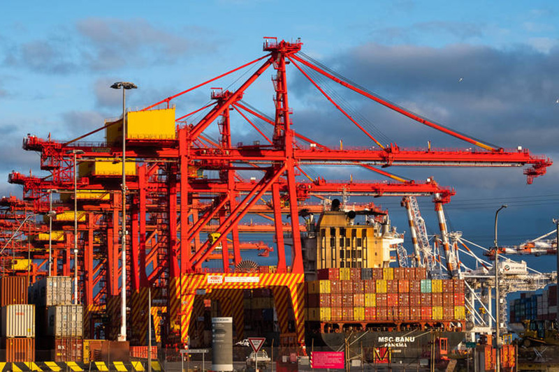 Dockland, cranes, west of Melbourne