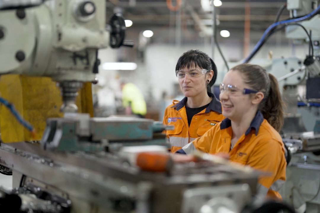 Fabrication trades students at Sunshine campus