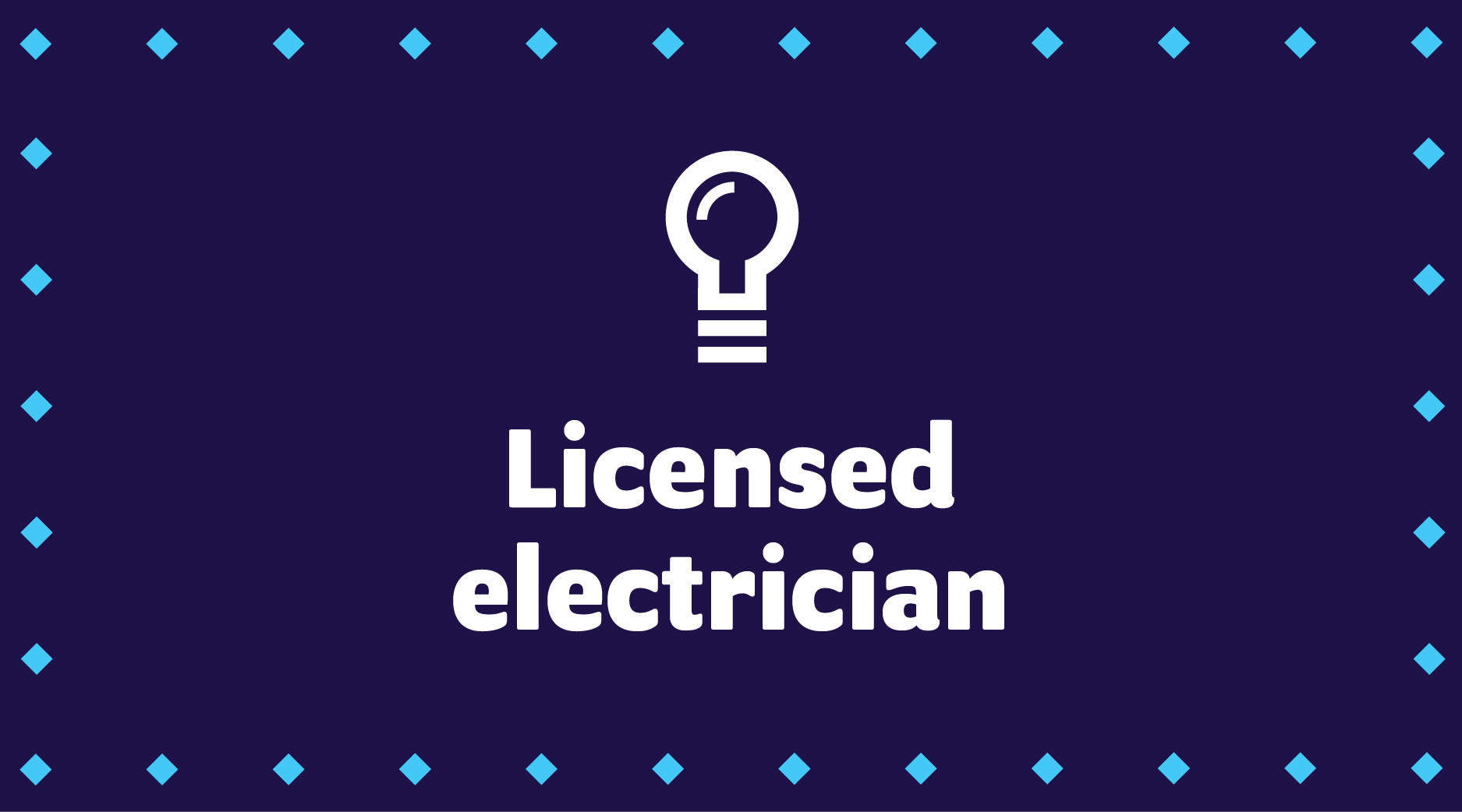 Licensed electrician