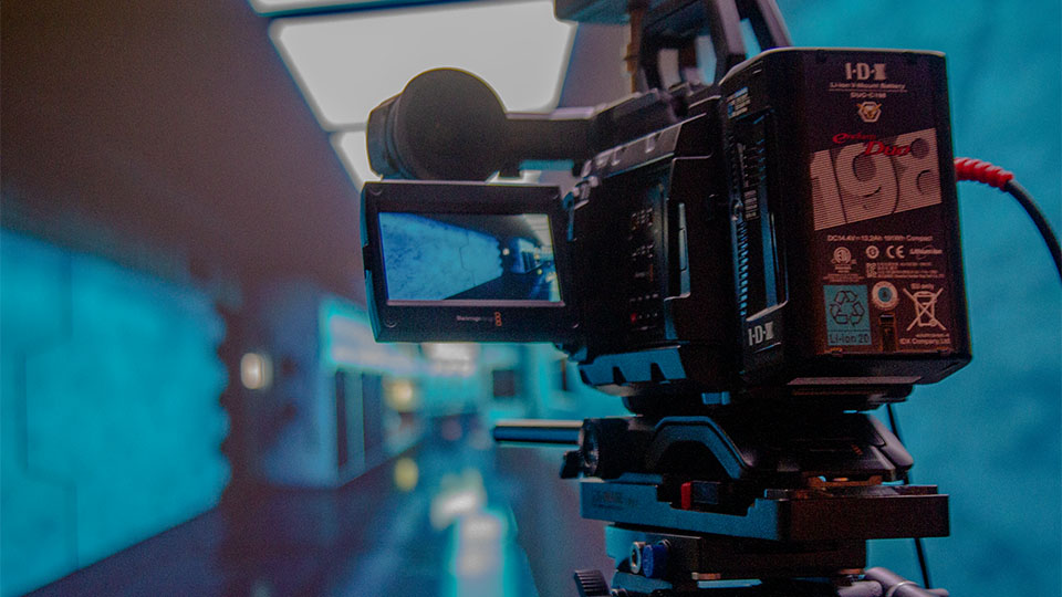 Blackmagic camera at VU's television studio
