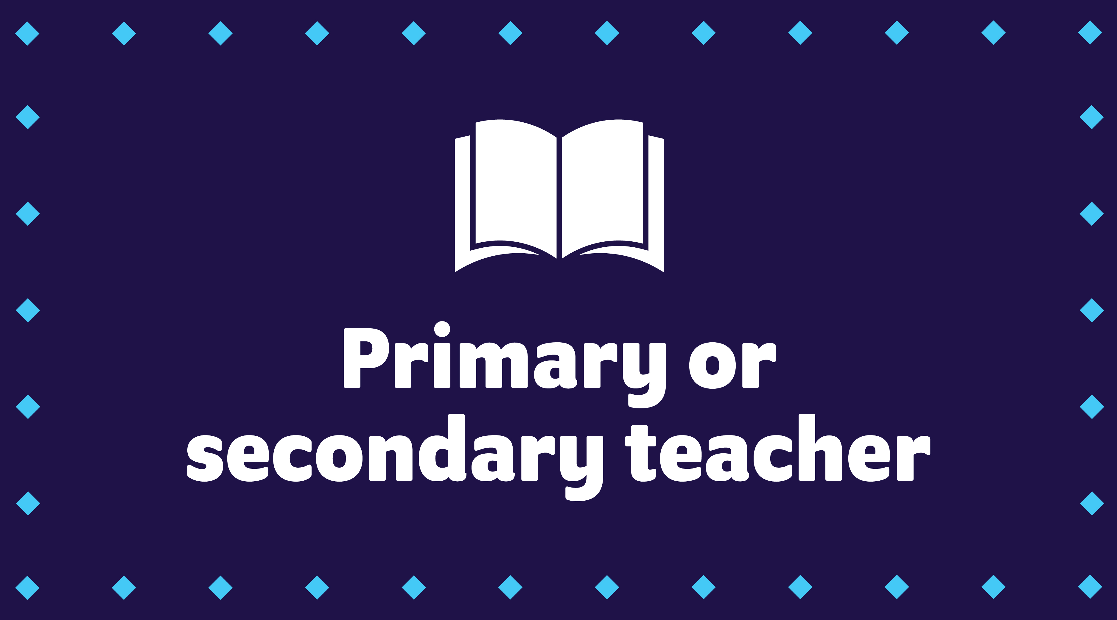 Tile showing pathway to becoming a teacher