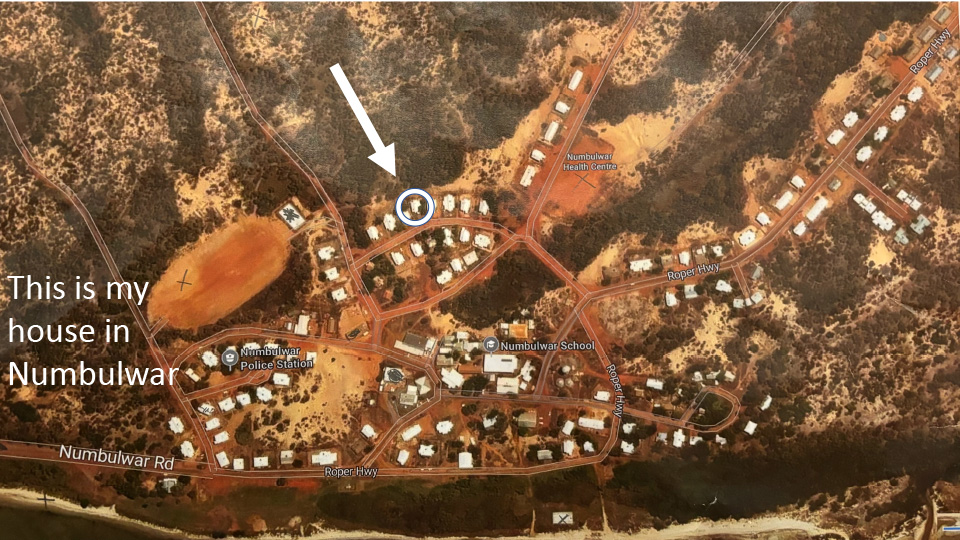Aerial view of Numbulwar 