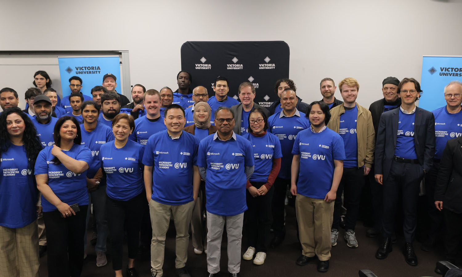 Students graduate from Victoria's first VU Microsoft Datacentre Academy