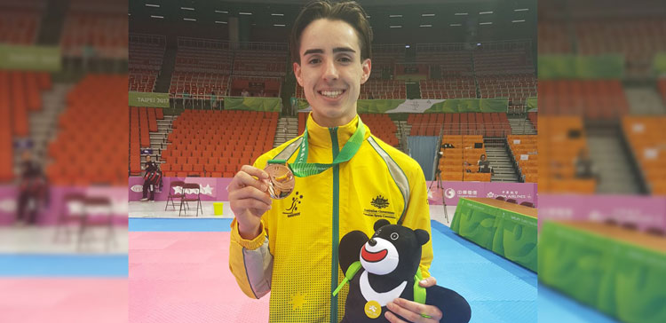  VU Student Bailey Lewis with Bronze Medal at World University Games