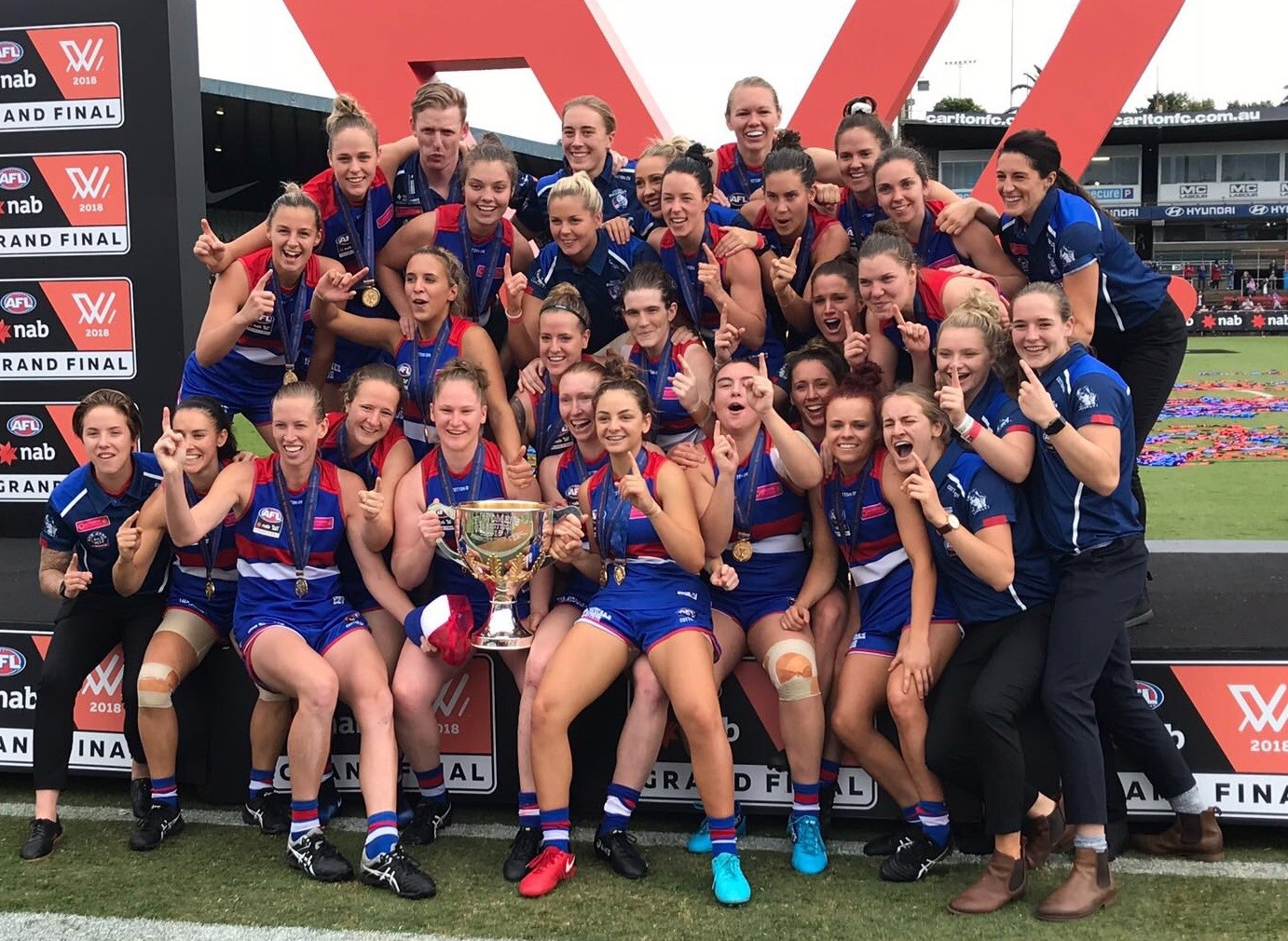 AFLW Bulldogs claim 2018 Grand Final flag | Victoria University