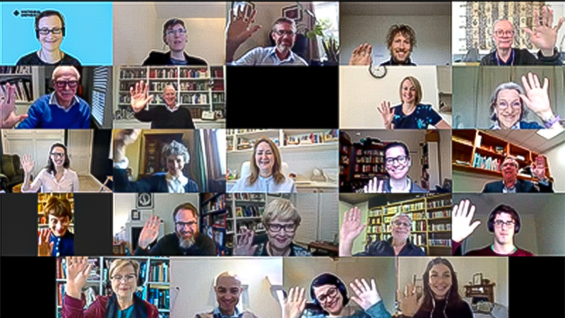  Photo of the online colloquium on trust participants