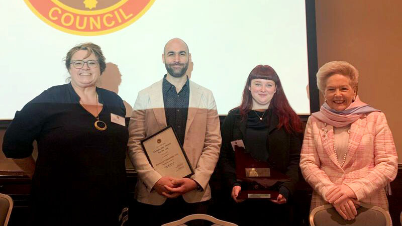 Footscray Community Arts (FCA) receiving the Victoria Day for the Arts Award.