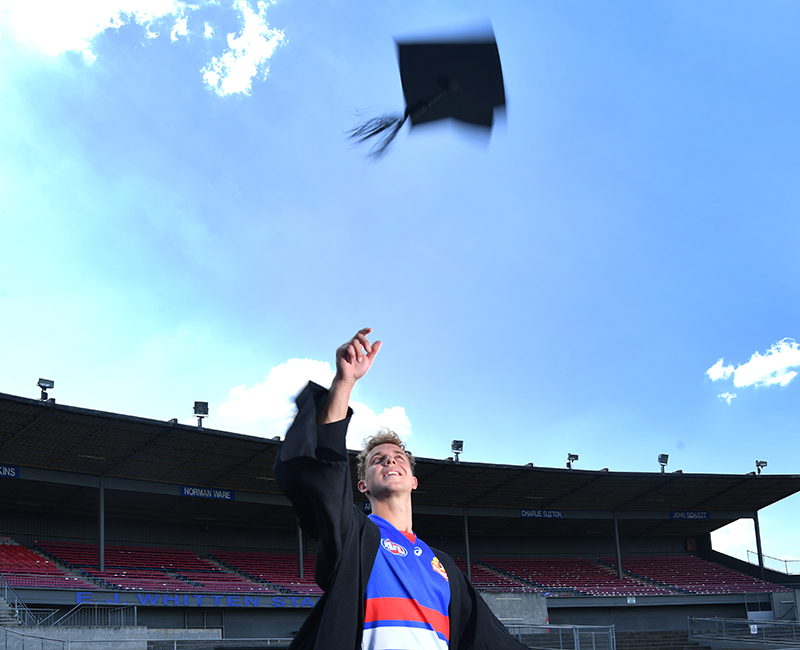 Bulldogs' Mitch Wallis graduates from VU