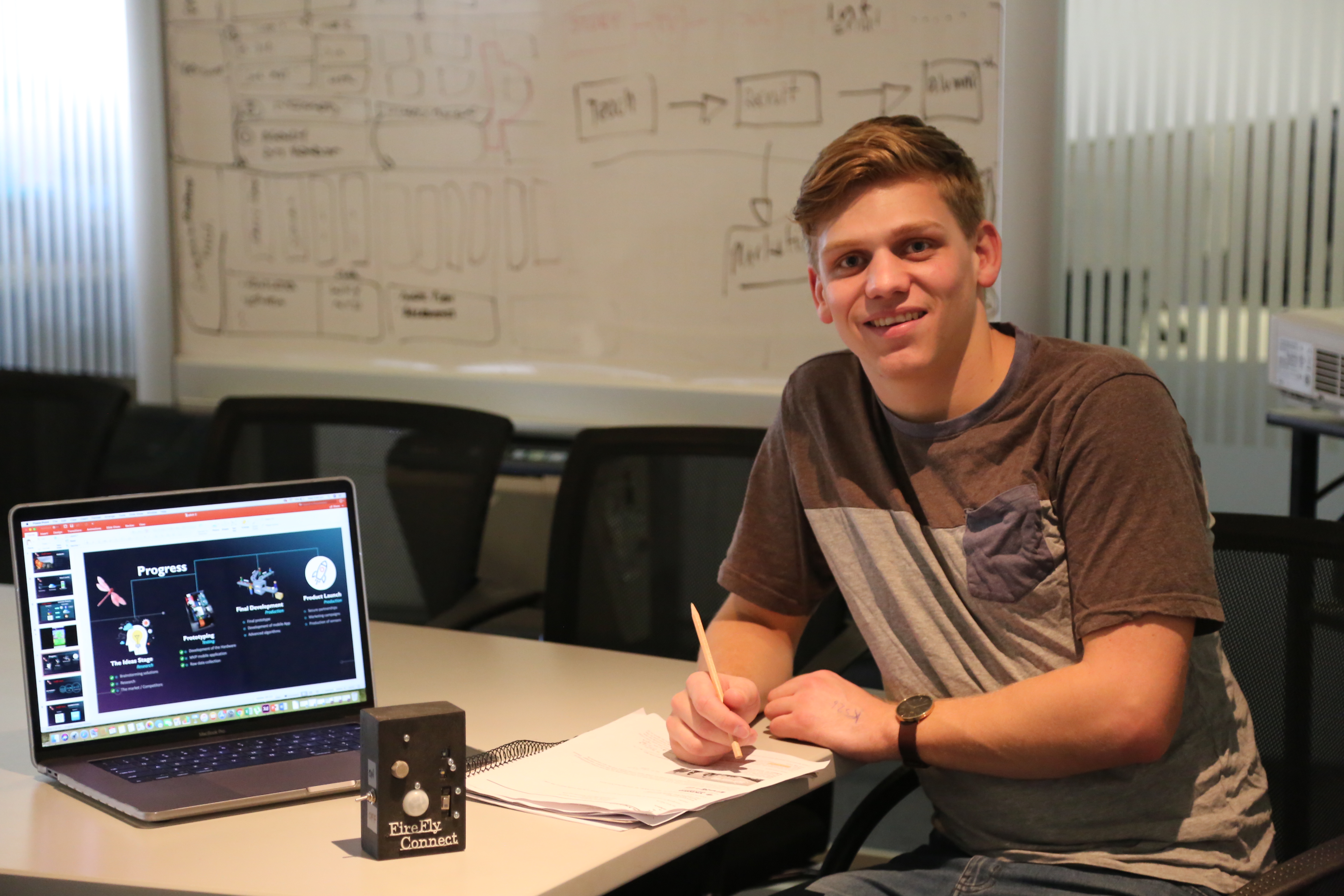Student inventor on international stage