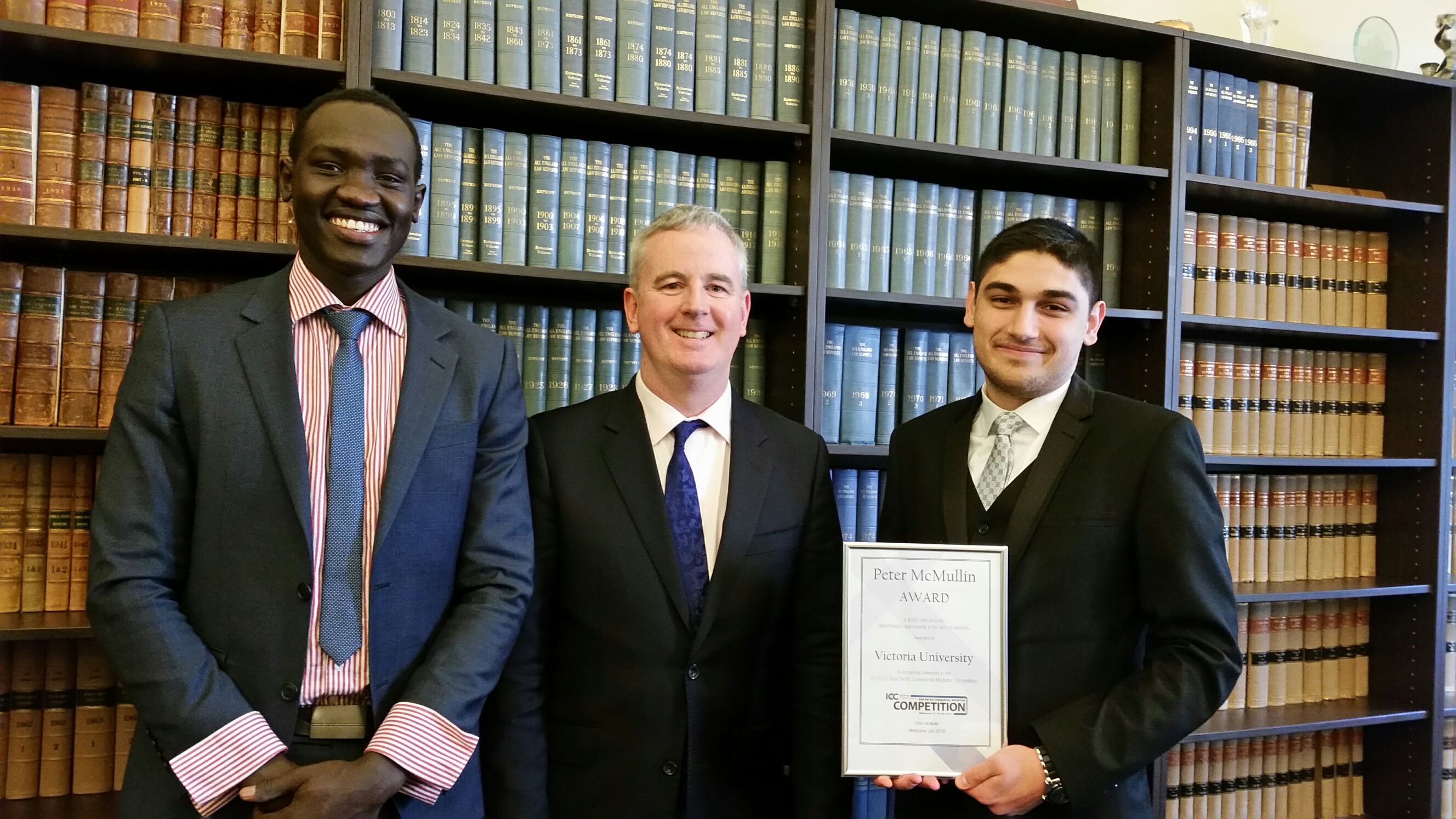 VU law students awarded at ICC Mediation Competition