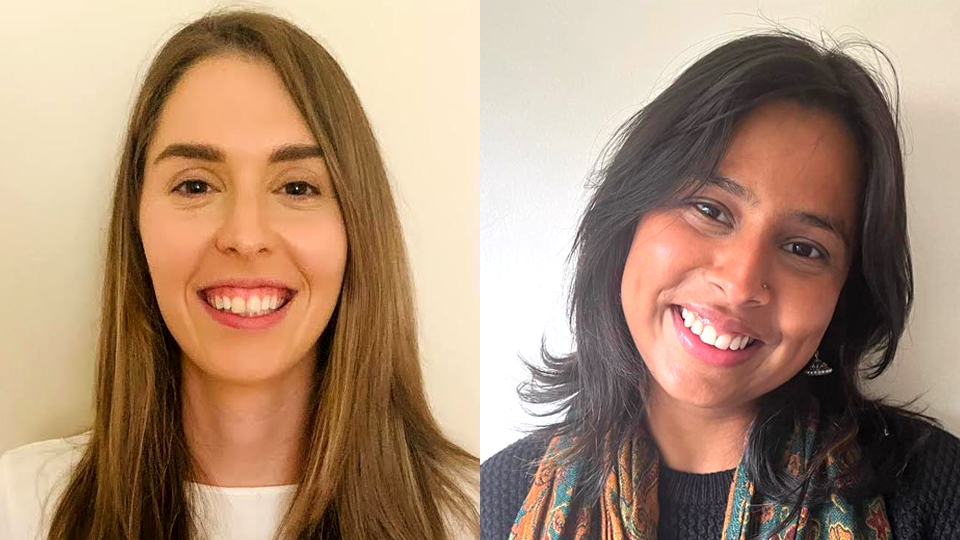Sara (left) and Ashwini (right)