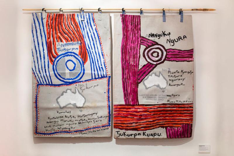Former winner of the Footscray Art Prize, Mr Williams Postbag Painting, 2017