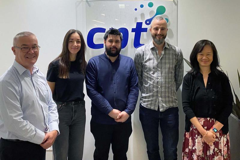 SummerTech Live program participants with members of the team at CPT Global.