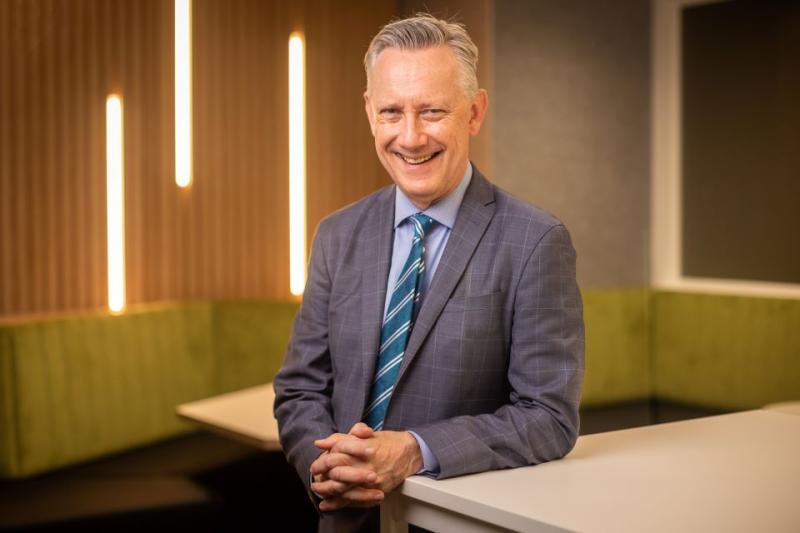 Vice-Chancellor Adam Shoemaker sitting
