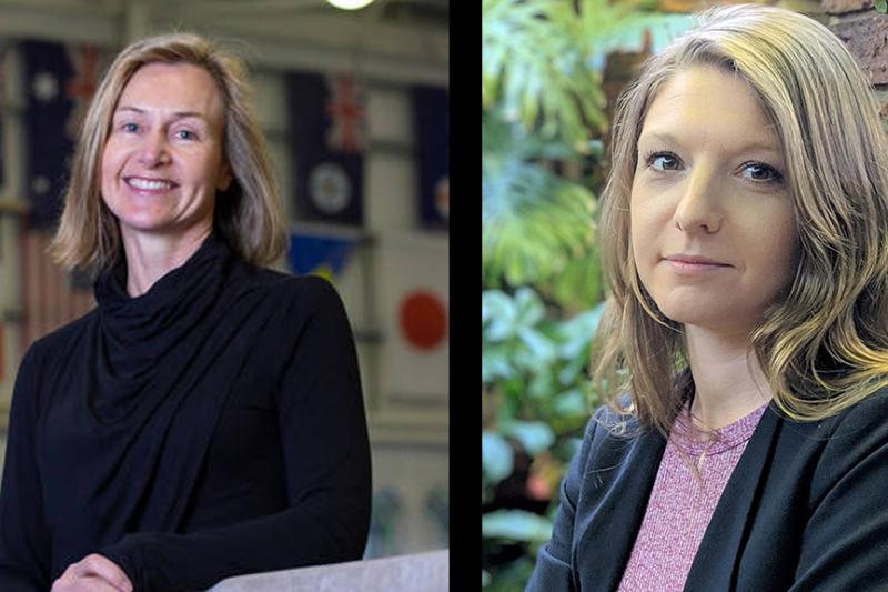 Researchers Clare Hanlon and Aurélie Pankowiak