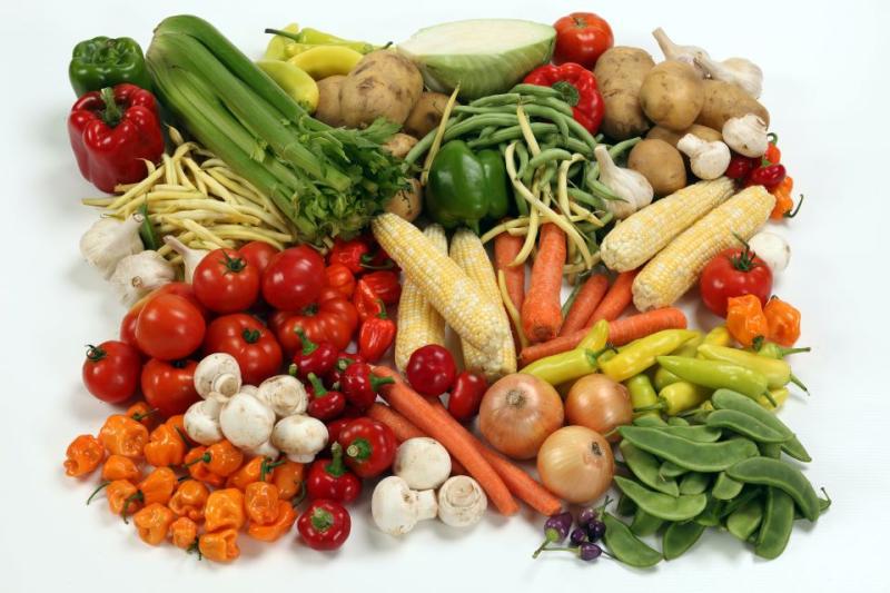 Group of colourful vegetables