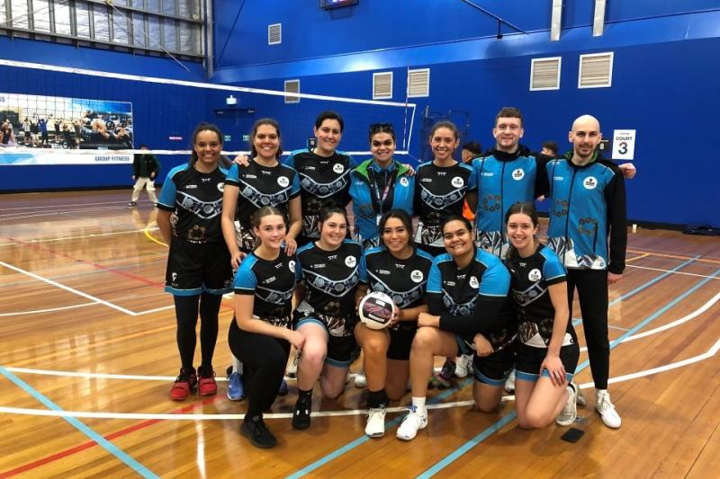 VU students with Deakin students at annual Indigenous National Games