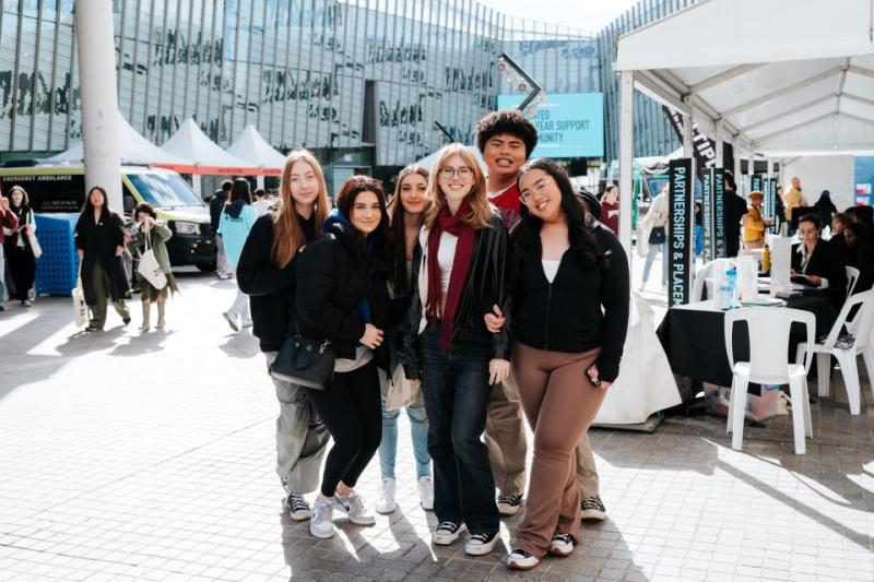 Group of prospective students at VU Open Day