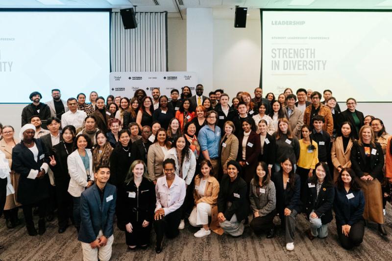 Group shot of all attendees at 2024 VU Student Leadership Conference