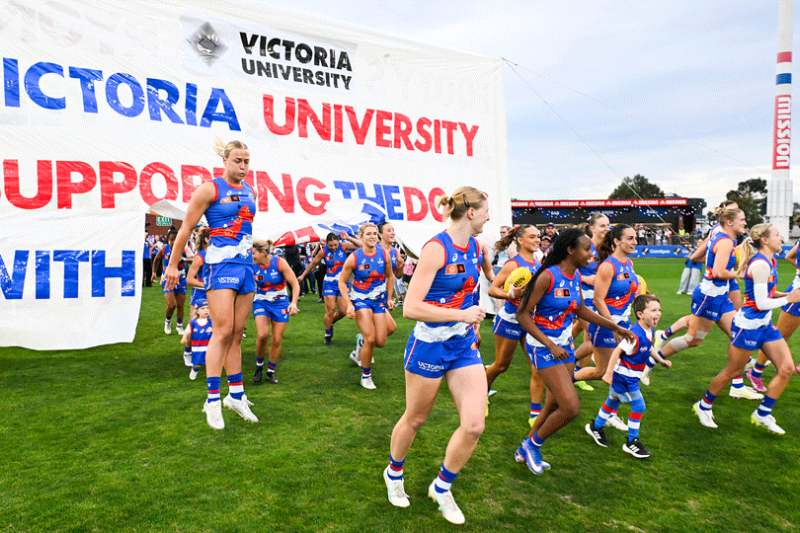 Celebration and solidarity at Bulldogs AFLW Pride Round 2026