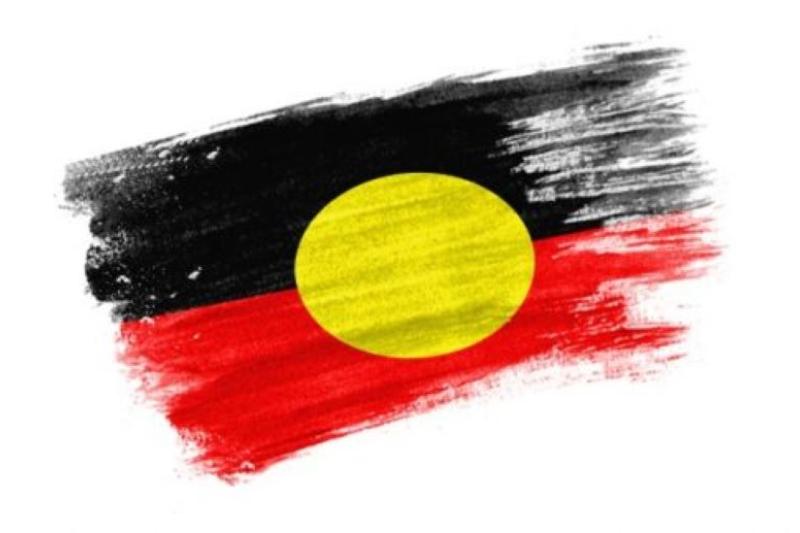  Aboriginal flag - stylised