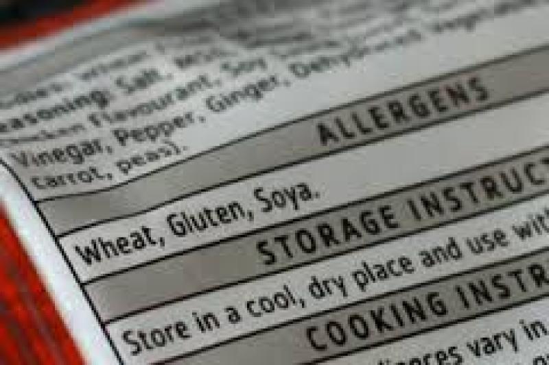 Allergy label