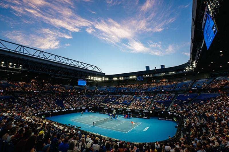  A match at the Australian Open.