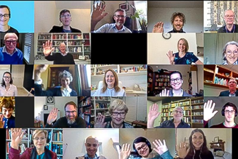  Photo of the online colloquium on trust participants