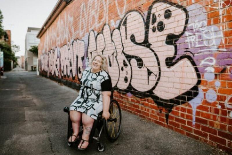  Elle Steele posing in a laneway