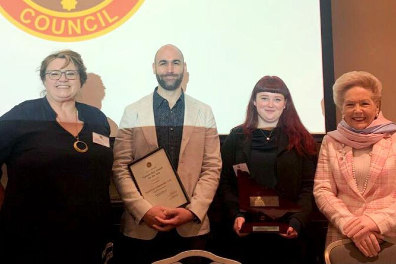 Footscray Community Arts (FCA) receiving the Victoria Day for the Arts Award.
