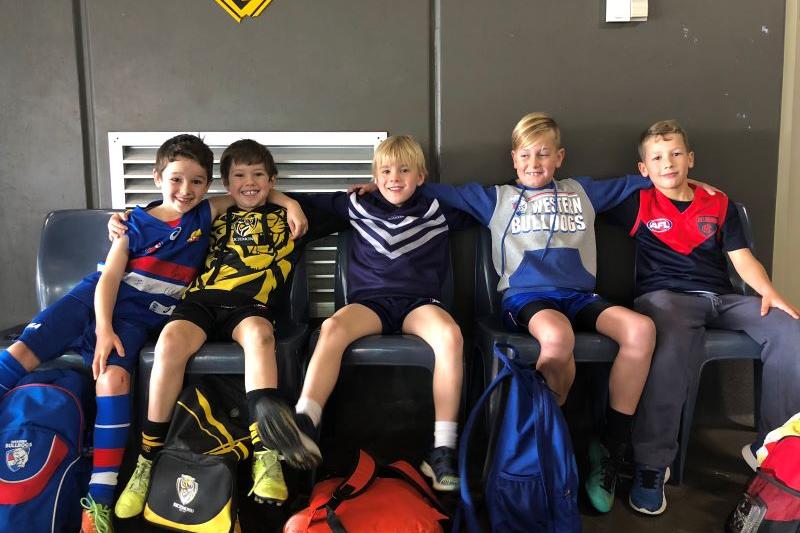  boys in holiday sport program