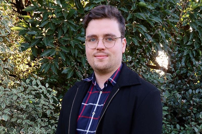 PhD student Matthew Bourke 