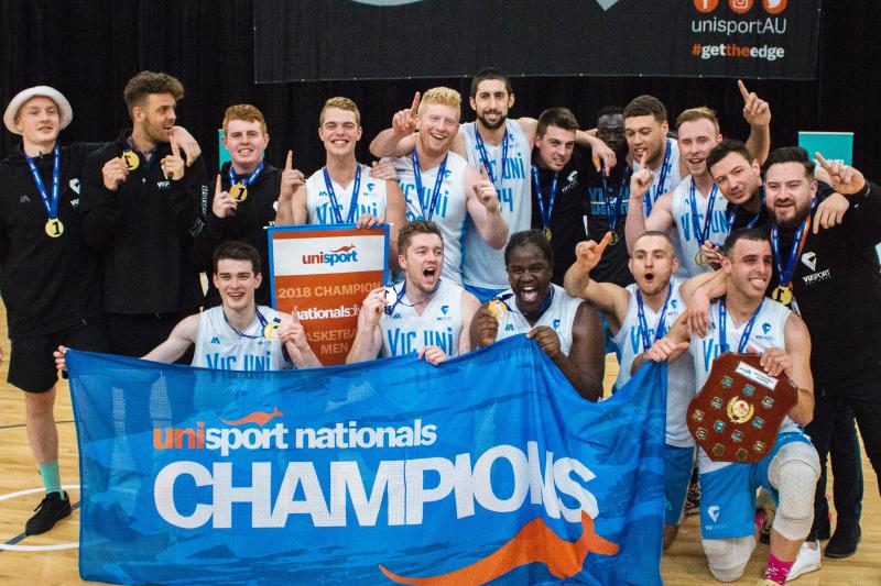 VU Basketball Men Unisport National Champions