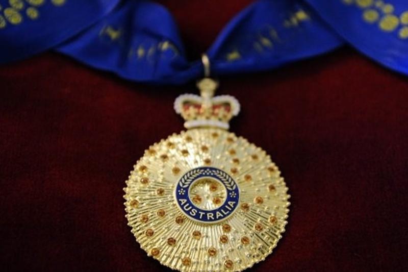  A close-up of a Queen's Birthday medal