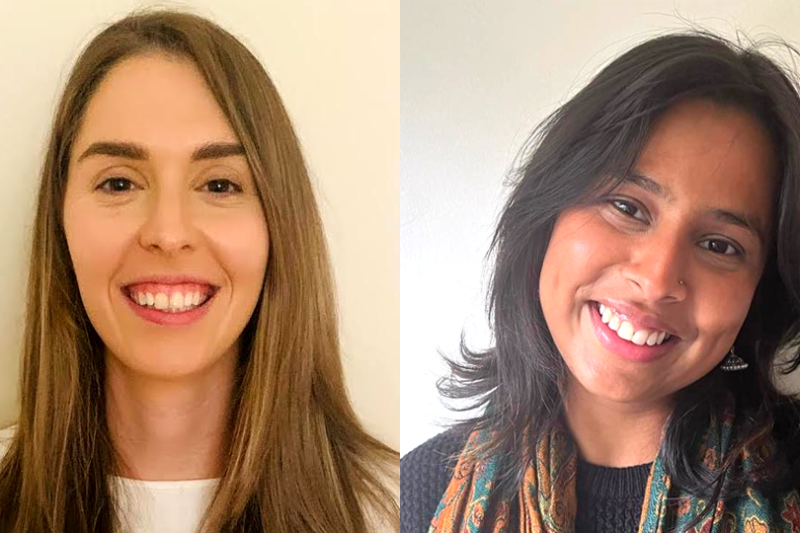  Sara (left) and Ashwini (right)