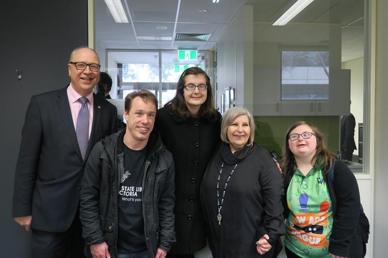 Western Futures participants with VU staff, and Vice-Chancellor Peter Dawkins 