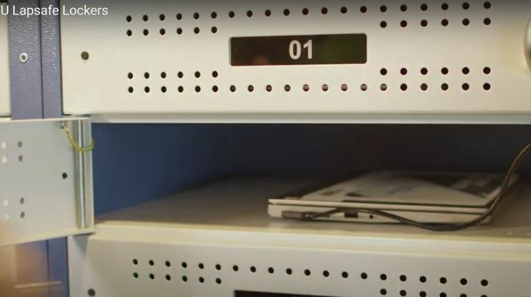 Borrow a laptop from self-service lockers