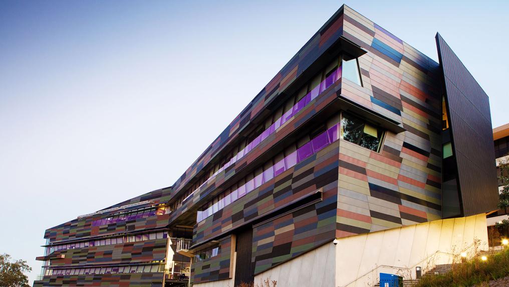 Modern, large, campus building