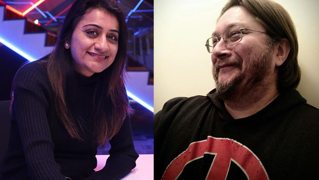 Left: Monika Mathur, Right: Jason Veness