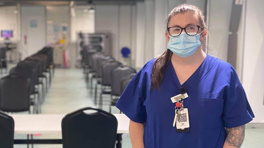 Portrait of Anne Reed in scrubs