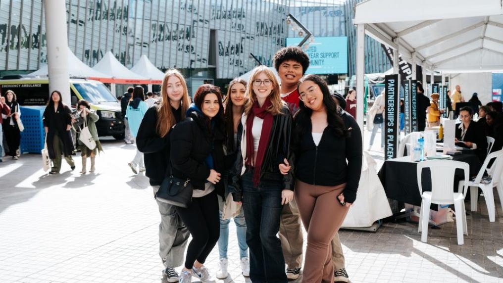 Group of prospective students at VU Open Day