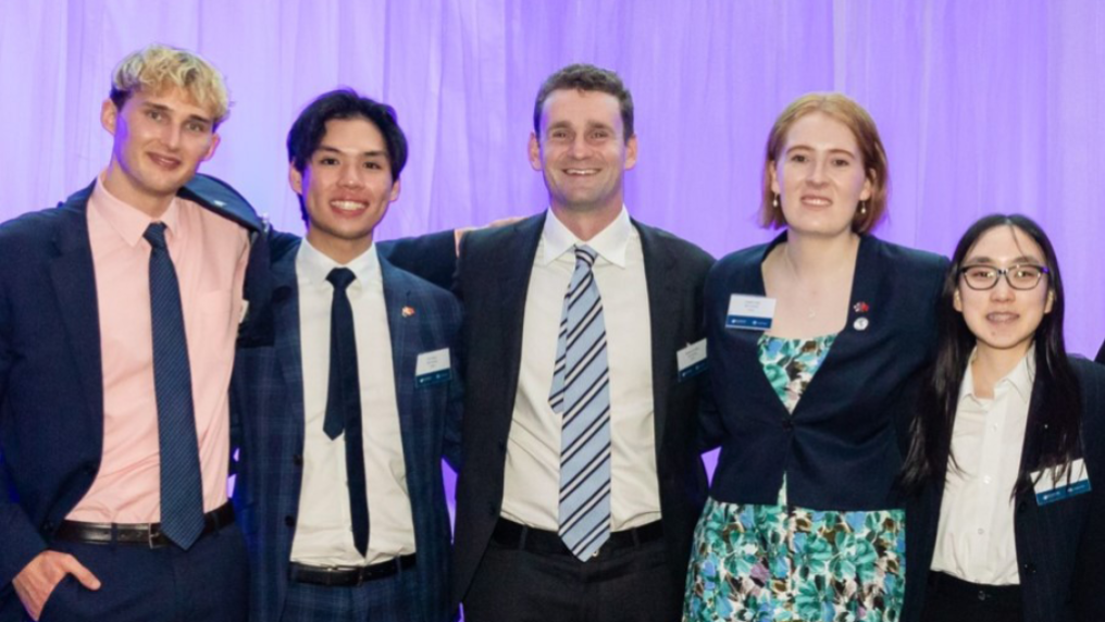 Conor O’Loughlin, New Colombo Plan (NCP) scholarship recipient at the awards ceremony
